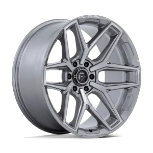 Fuel – FLUX – Grey – 24″x10″ 0mm – All weather Wheels – FC854AX24106800